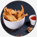 1 butterfly prawns